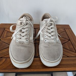 Women's Tan Canvas Sneakers